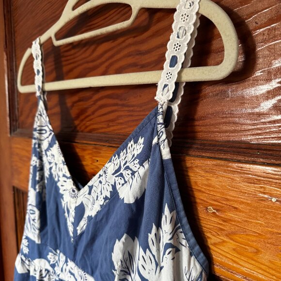 Blue and white summer sundress - Picture 1 of 4